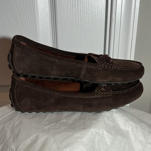 Born brown suede driving moccasins size 6 - Picture 3 of 6